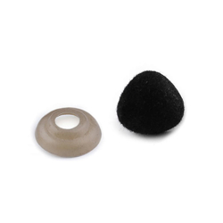 Bezpečnostní čumák sametový 14x15 mm - černá