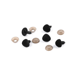 Bezpečnostní čumák sametový 14x15 mm - černá