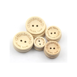 Knoflík HANDMADE Ø 20 mm - sv. přírodní