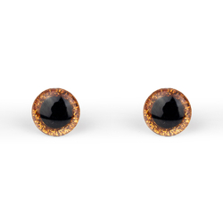 Glitrové (třpytivé) oči Ø 10 mm - oranžová