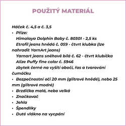 Návod pyžamožroutek medvídek