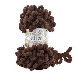 Alize Puffy 493 - tmavě hnědá