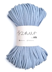 Bavlněná šnůra MILA 3 mm - modrá světlá