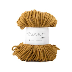 Bavlněná šnůra MILA 3 mm - okrová