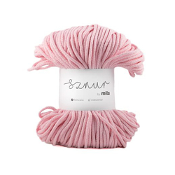 Bavlněná šnůra MILA 3 mm - růžová