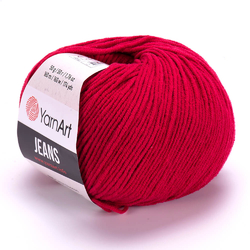 YarnArt Jeans 51 - tmavě červená