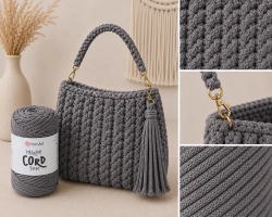 YarnArt Macrame Cord 3 mm 758 - grafitová