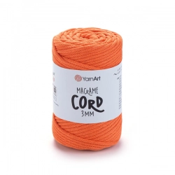 YarnArt Macrame Cord 3 mm 800 - neonově oranžová