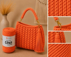 YarnArt Macrame Cord 3 mm 800 - neonově oranžová