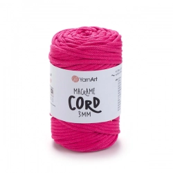 YarnArt Macrame Cord 3 mm 803 - neonově růžová