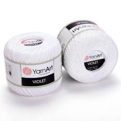 YarnArt Violet 1000 - sněhově bílá