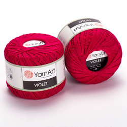 YarnArt Violet 6358 - tmavě červená