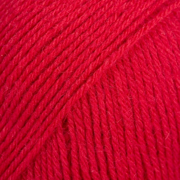 DROPS Fabel uni 106 - červená