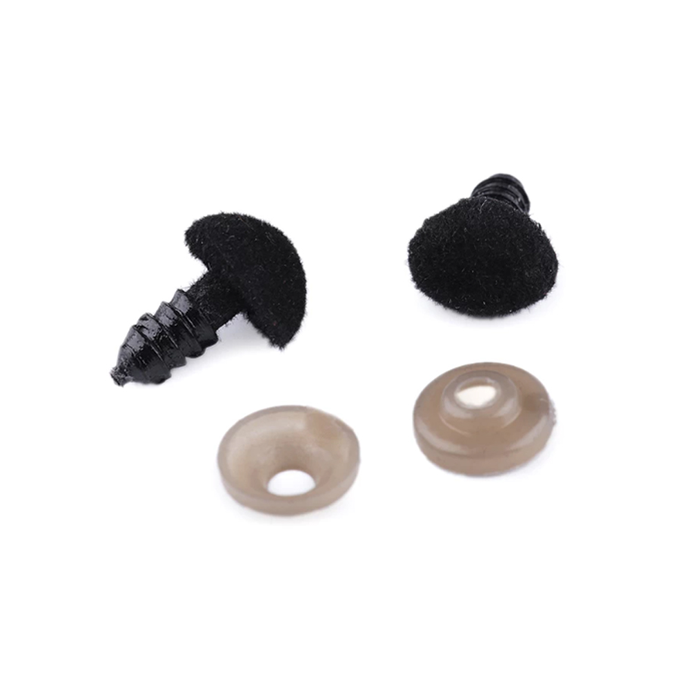 Bezpečnostní čumák sametový 10x12 mm - černá