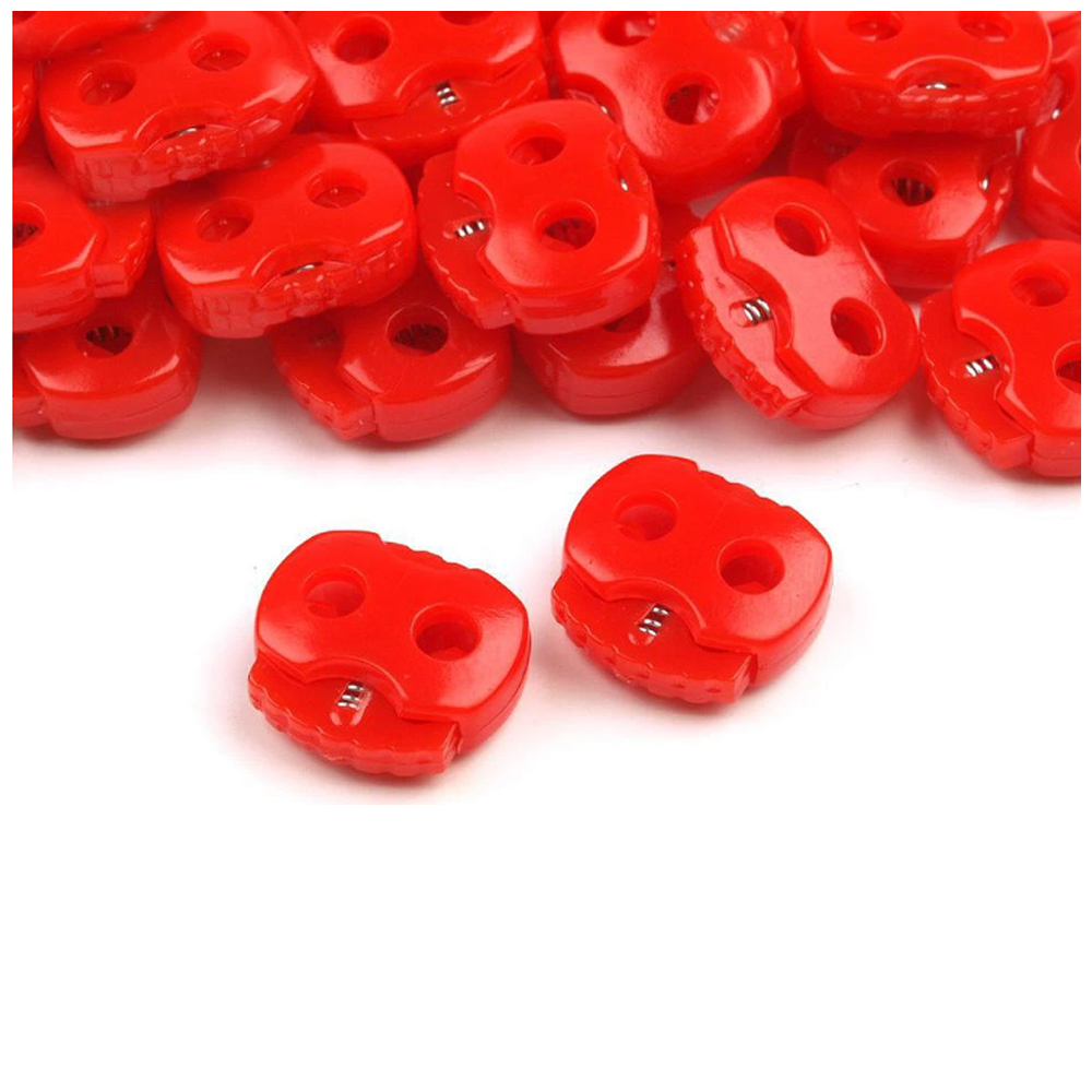 Brzdičky dvojité 15x15 mm - červená