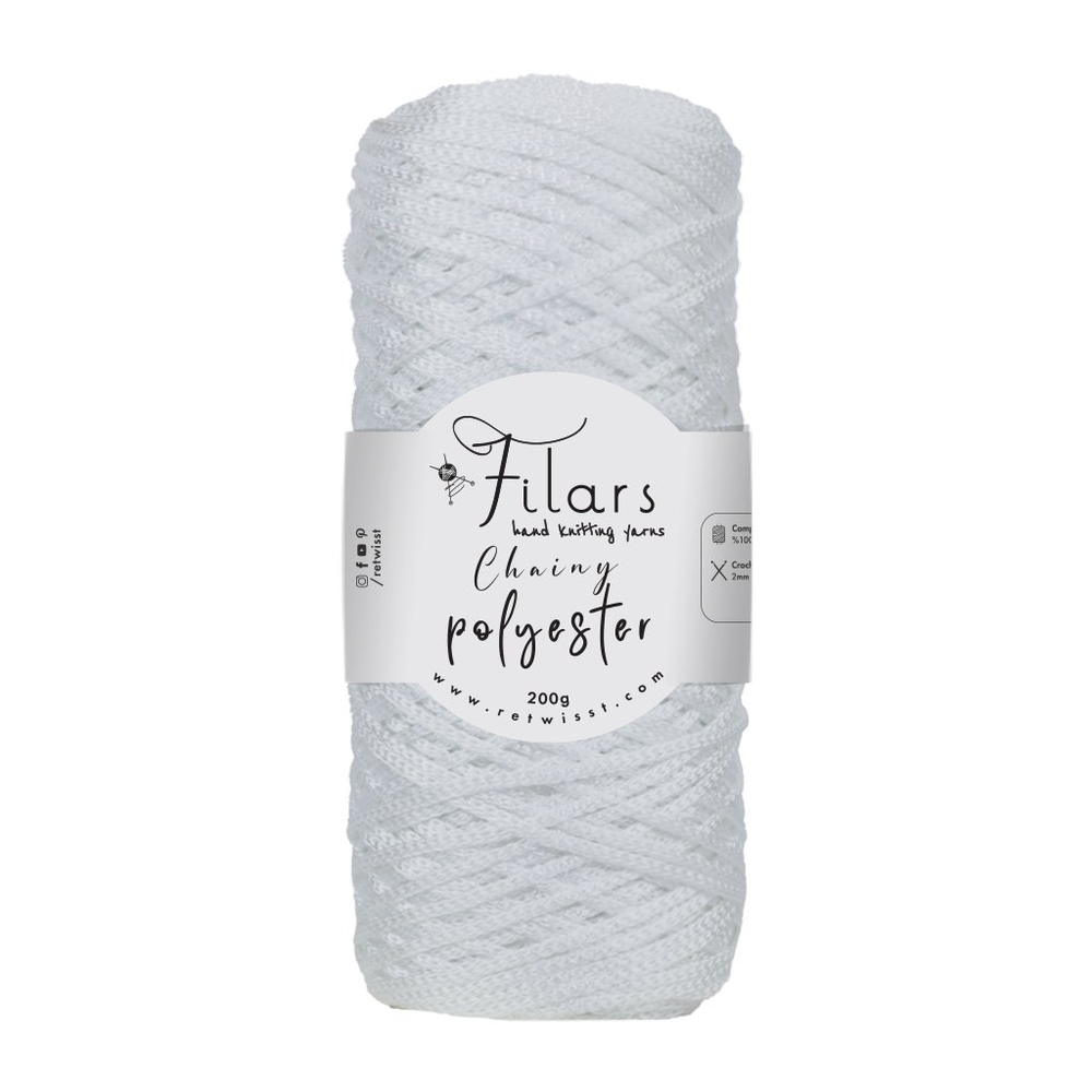 Retwisst Chainy Polyester - white