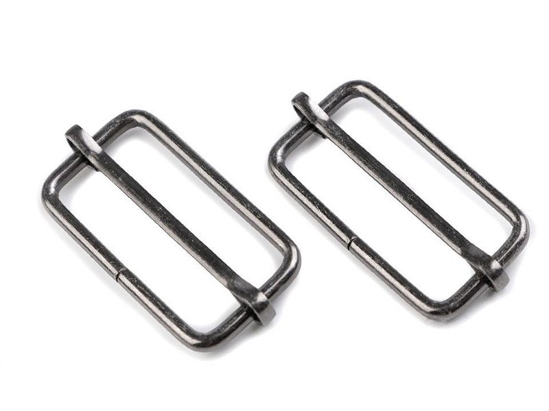 Posunovač na popruhy šíře 33 mm - nikl černý