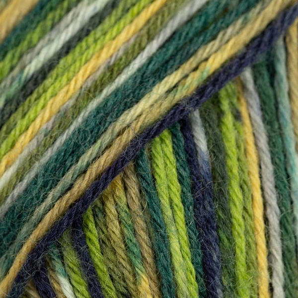DROPS Fabel print 542 - zelená