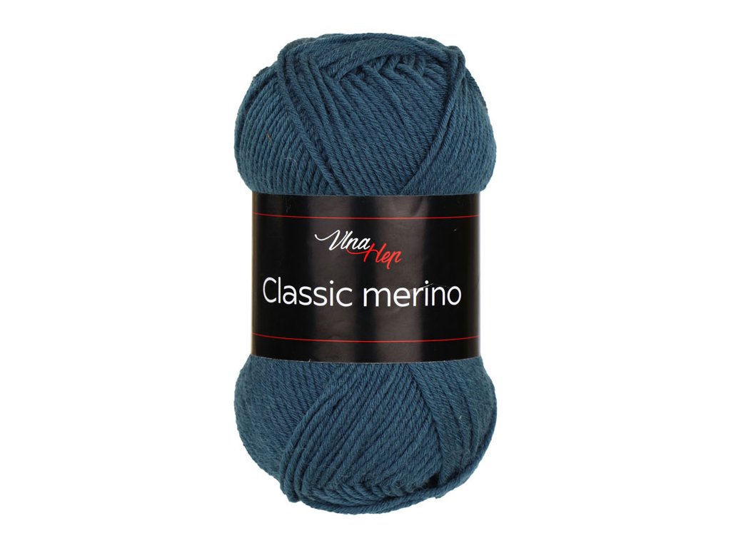 Vlna-Hep Classic merino 61276 - šedomodrá