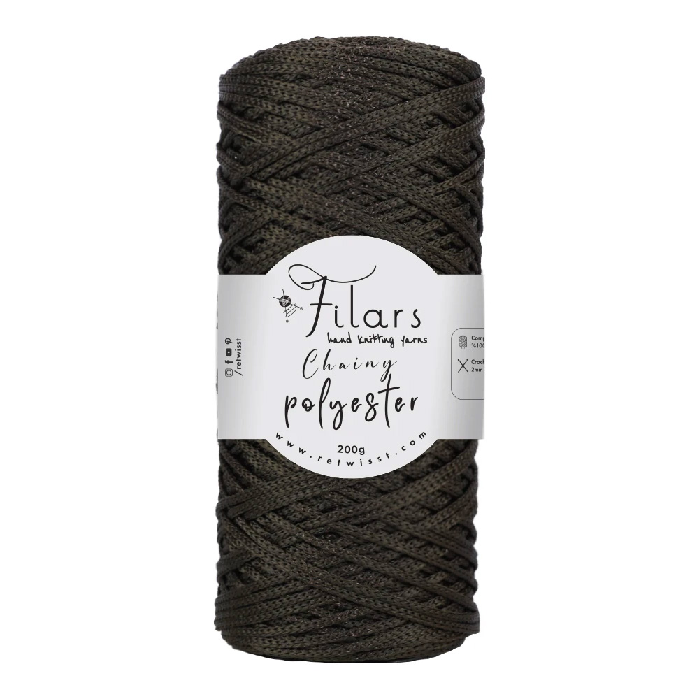 Retwisst Chainy Polyester - dark brown