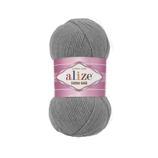Alize Cotton Gold 828 - štředně šedá