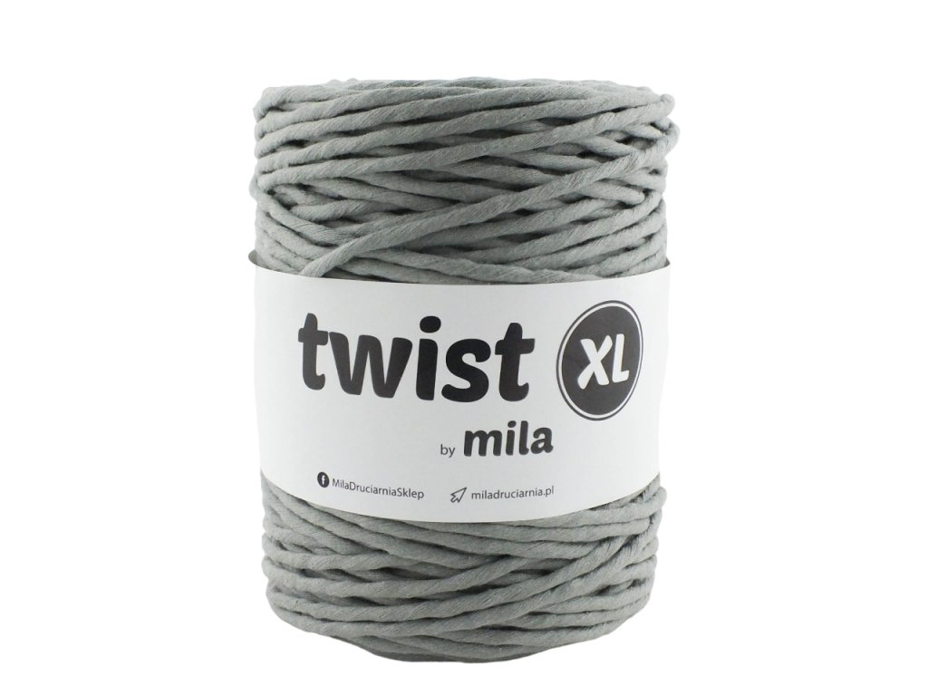 Šnůra Twist XL MILA 5mm - inox