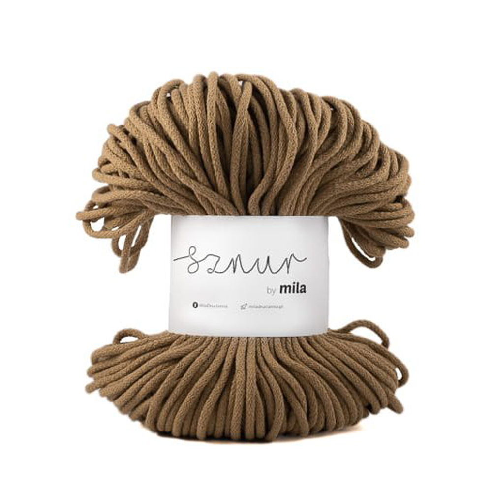 Bavlněná šnůra MILA 5 mm - toffi