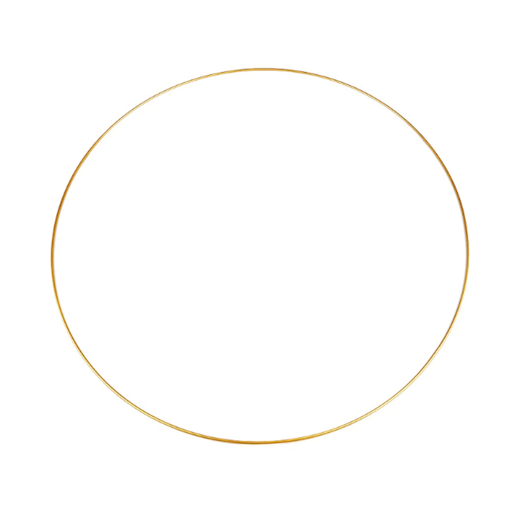 Kovový kruh na lapač snů Ø 35 cm - zlatá