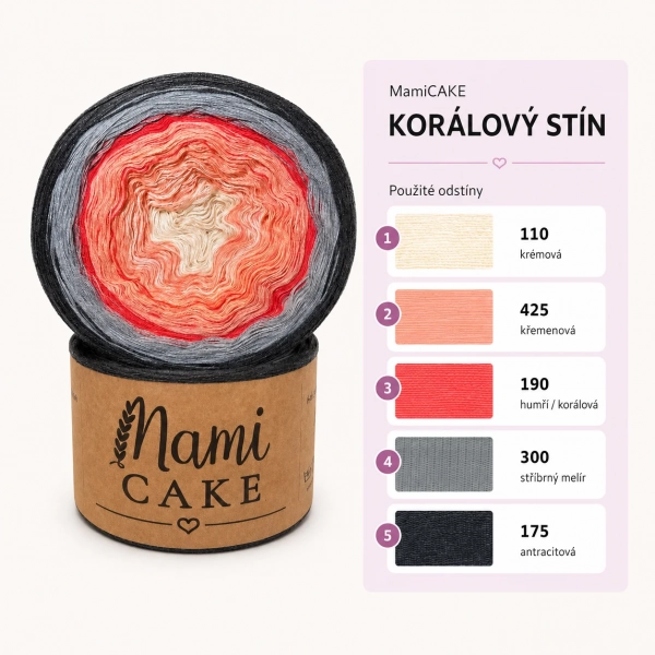 MamiCAKE - Korálový stín