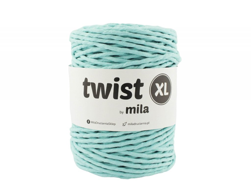 Šnůra Twist XL MILA 5mm - mátová