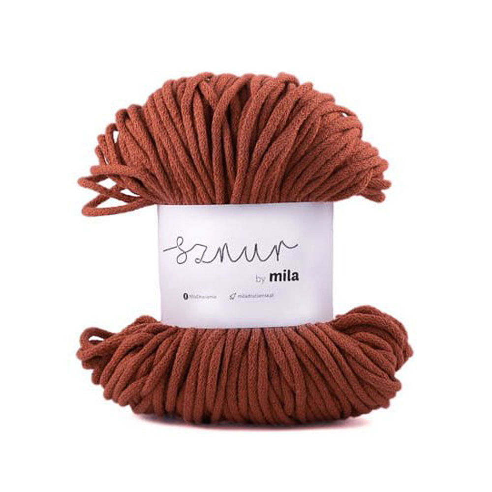 Bavlněná šnůra MILA 3 mm - měděná