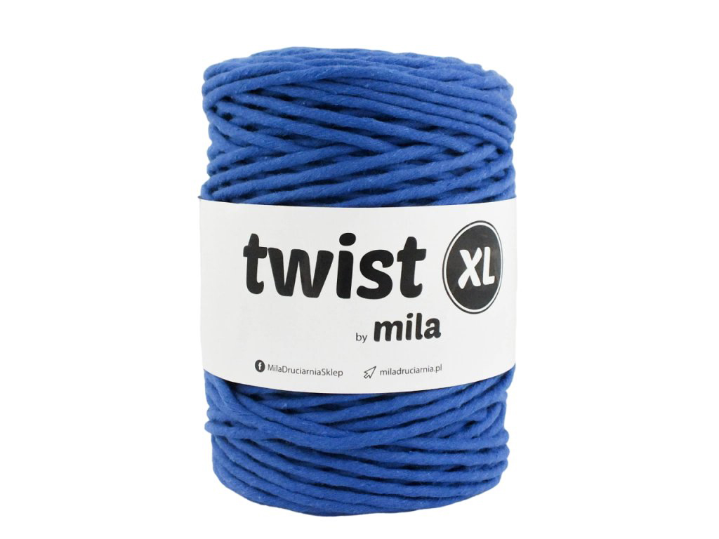 Šnůra Twist XL MILA 5mm - modrá tmavá