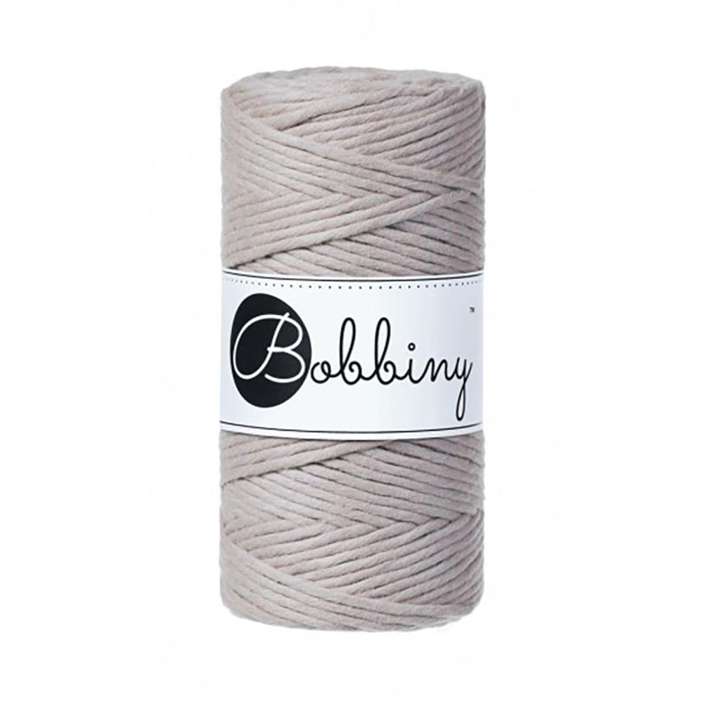 Bobbiny Macrame Regular 3 mm - Pearl