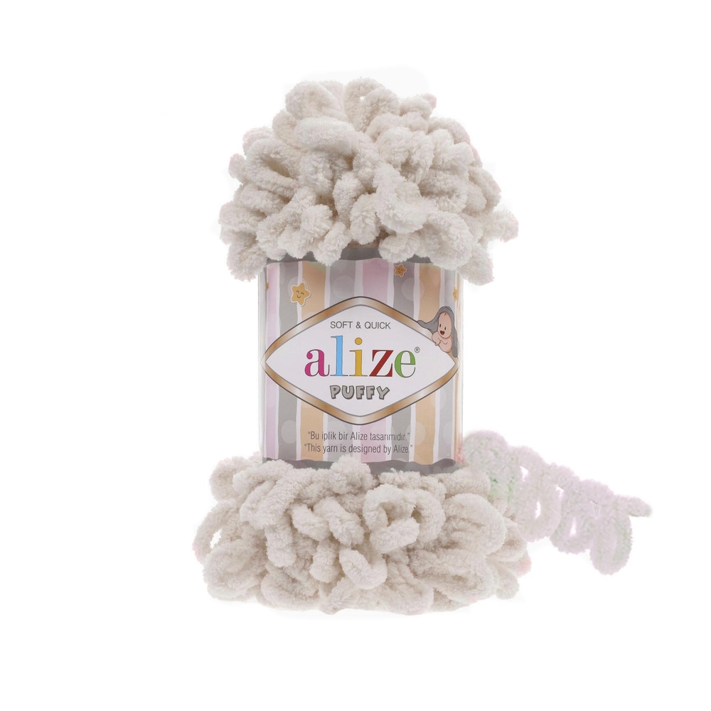 Alize Puffy 599 - bílá káva