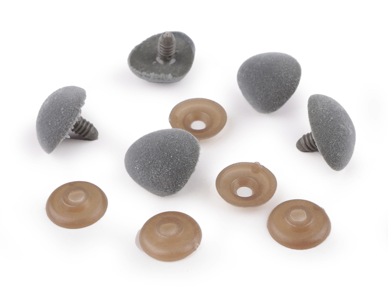 Bezpečnostní čumák sametový 20x25 mm - šedá