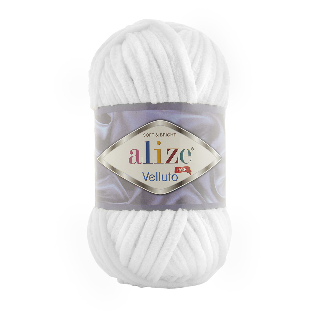 Alize Velluto 55 - bílá