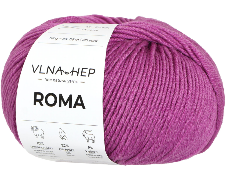 Vlna-Hep Roma 132370 - fialová