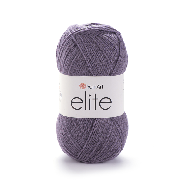 YarnArt Elite 852 - šedá fialová