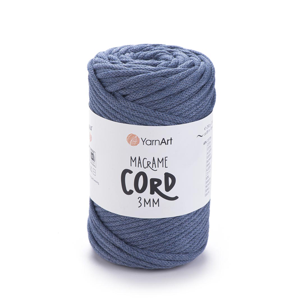 YarnArt Macrame Cord 3 mm 761 - tmavý jeans